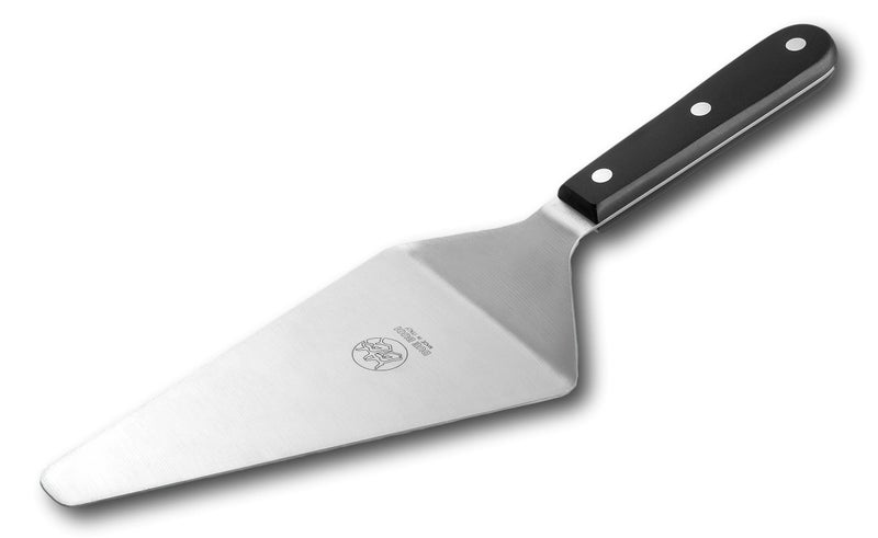 DUE BUOI Triangular Spatula Pie Server. Blade dimension 4.00" x 6.30". Hardened stainless steel. Professional quality restaurant. Kitchen bbq grill pastry. Full Tang Triple Riveted. ICQ Approved. - Image 1